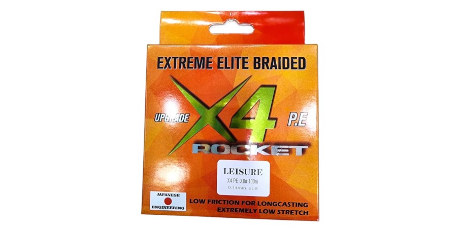 Multifilamento Rocket X4 Elite Braid - 0.14mm - X100 Metros