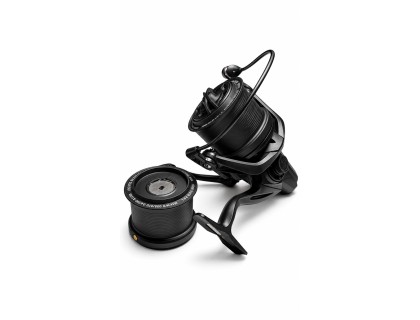 Reel Frontal Rocket Shadow 8000 - 3 Carreteles - Surfcasting Negro Derecho