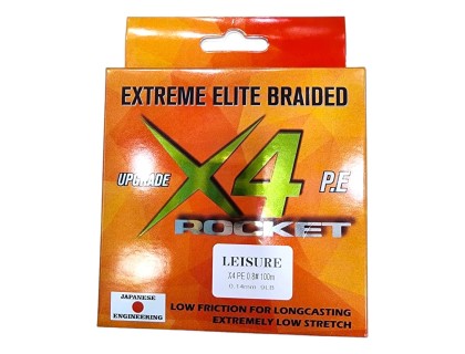 Multifilamento Rocket X4 Elite Braid - 0.14mm - X100 Metros